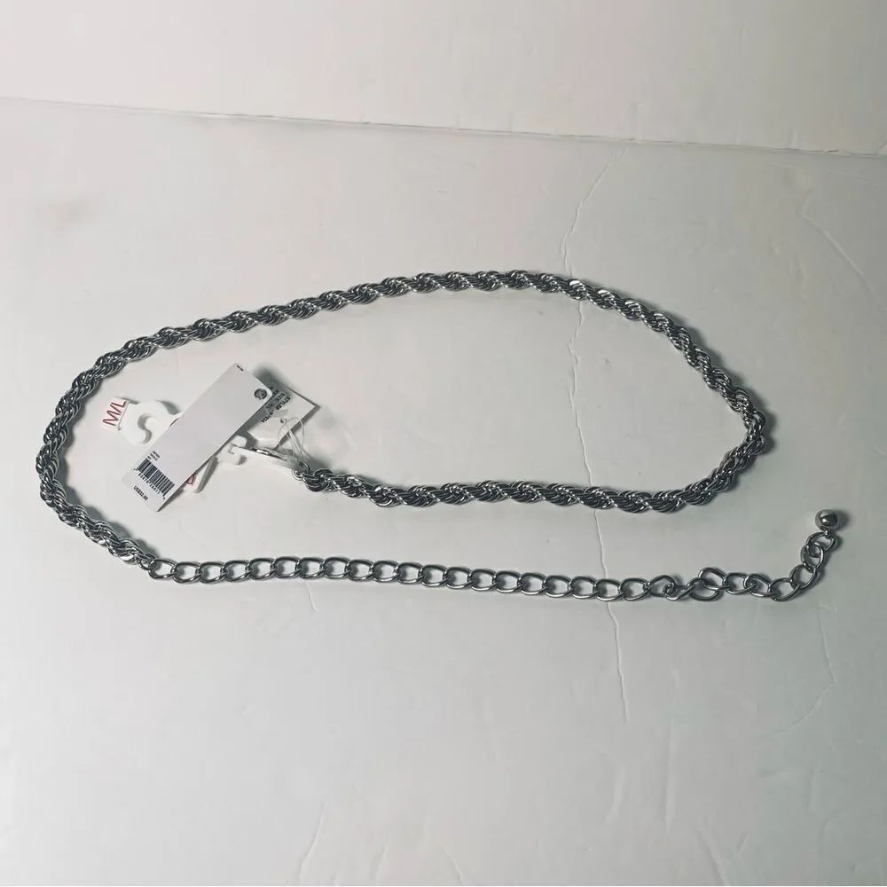 Big Buddha Silver Tone Chain linked Belt New With Tags Size Medium/Large